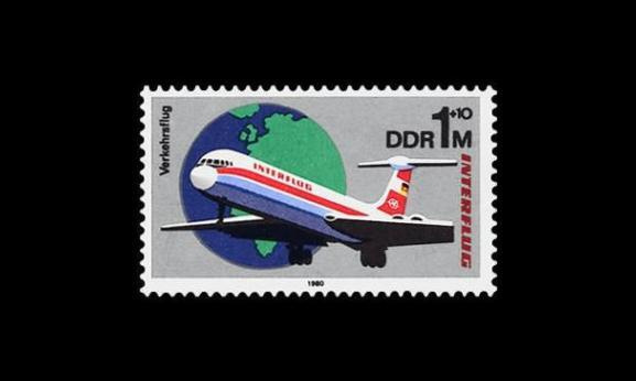 DDR 2520 ** Lentopostinäyttely (1980)