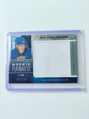 Lauri Korpikoski 08-09 UD Rookie Playmakers Jersey /100
