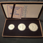 Kreikan 100, 250 ja 500 drachman Hopeasetti 1982 .900 Hopeaa - pikkukuva 5