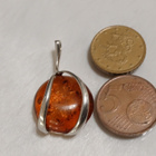 Upea Meripihka Hopea riipus 925, baltic amber - pikkukuva 3