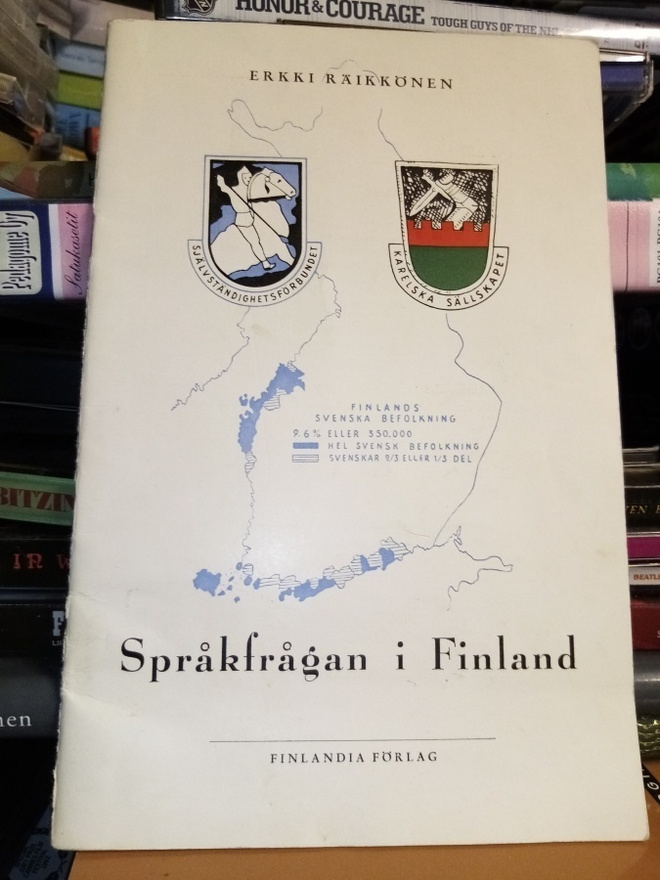 Erkki Räikkönen :  Språkfrågan I Finland ( SIGNED)