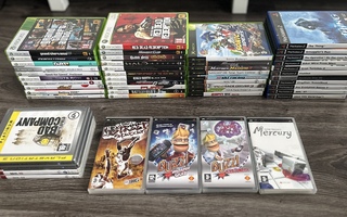 Iso kasa vanhoja PS2 / Xbox / Xbox 360 / PSP-pelejä!