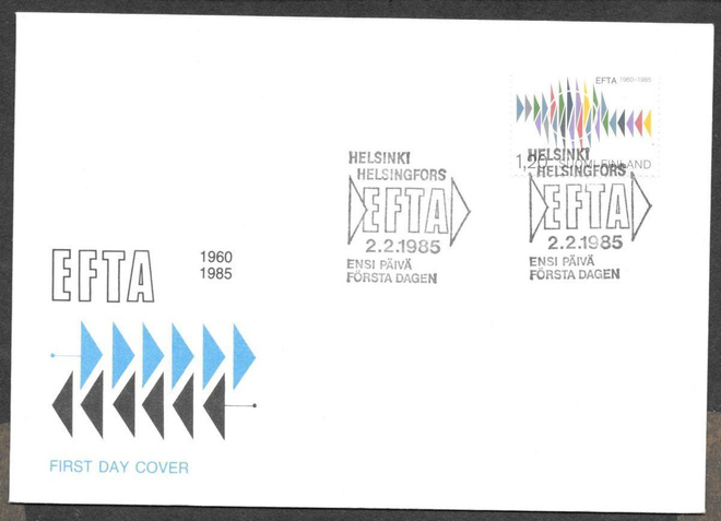 EFTA 1985 FDC (LAPE 952)
