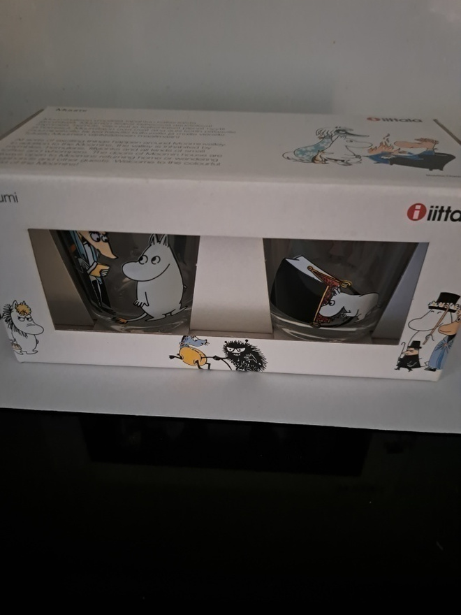 Iittala Muumi Juomalasit  Käyttämättömät(2011-2012)