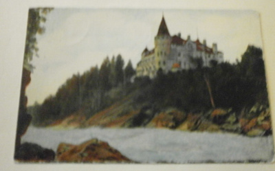 Imatra, Valtionhotellli ja koski, vanha väripk, p. 1922