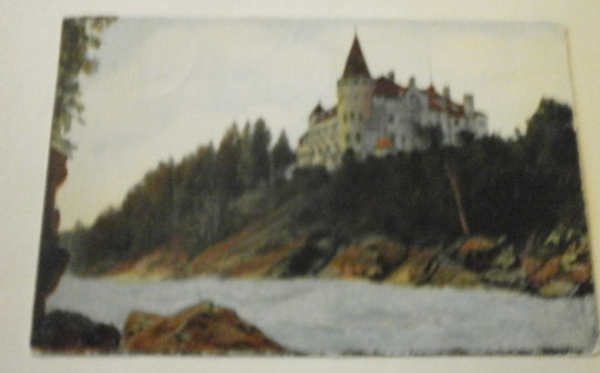 Imatra, Valtionhotellli ja koski, vanha väripk, p. 1922