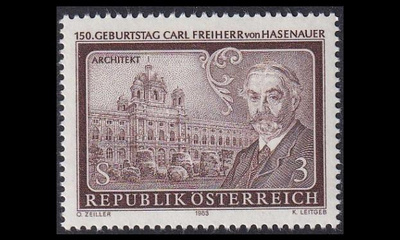 Itävalta 1746 ** Arkkitehti Karl von Hasenauer (1983)