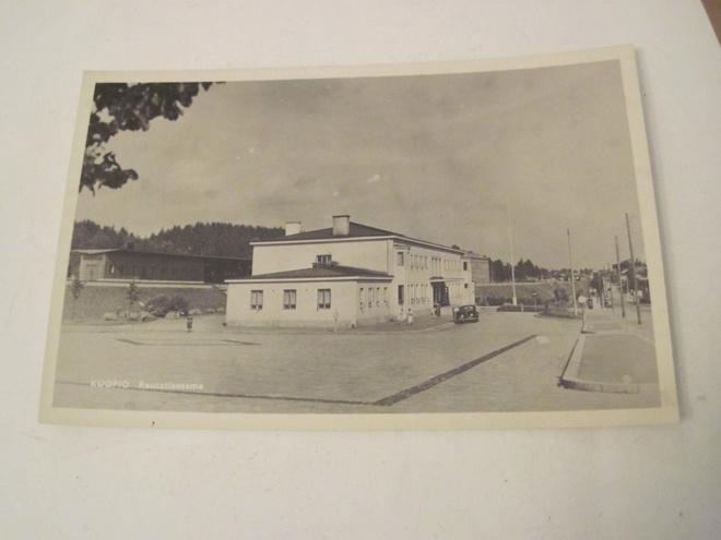Kortti Kuopio Rautatie Asema 1950-l Alkup.Mallikappale