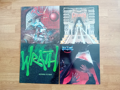 Atlain - G.O.E. + Living In The Dark + Wrath + Vulture LP:t