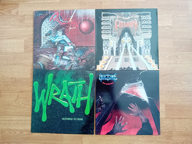 Atlain - G.O.E. + Living In The Dark + Wrath + Vulture LP:t