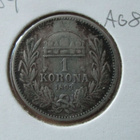 Unkari 1 Korona 1893 Ag835 - pikkukuva 1