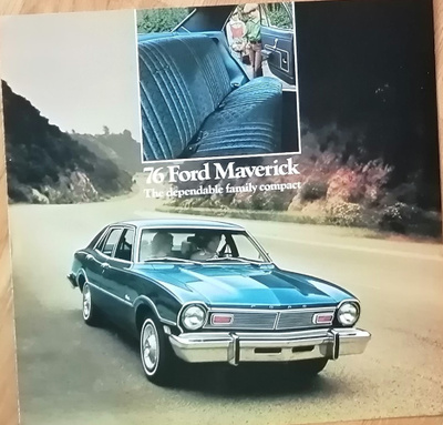 1976 Ford Maverick esite - ISO - KUIN UUSI