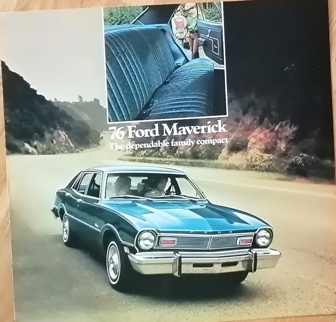 1976 Ford Maverick esite - ISO - KUIN UUSI