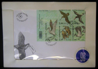 FDC-kuoret 1996 kaikki. Postinpakkaus.(36)