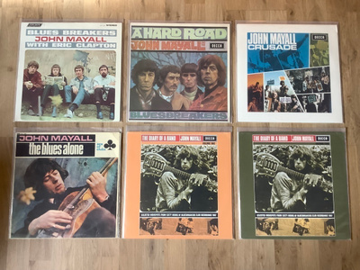 Hieno John Mayall vinyylilevykokoelma, 28 x LP’s