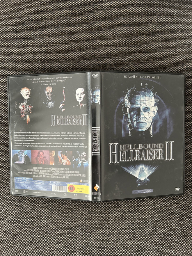 Hellraiser II - Hellbound 1988 FutureFilm Suomijulkaisu DVD