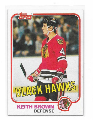 1981-82 Topps #67 Keith Brown Chicago Blackhawks
