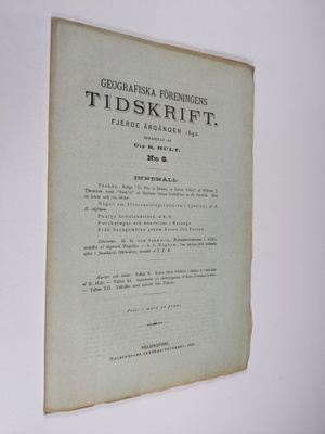 Geografiska föreningens tidskrift 1892 : fjerde årgången ...