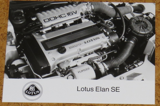 1990 Lotus Elan SE  pressikuva - KUIN UUSI