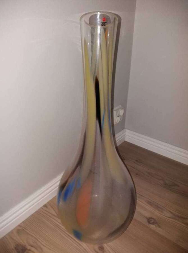 Korkea maljakko 60 cm  Taidelasi