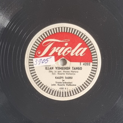 Savikiekko 1955 - Kalevi Tauru - Triola T 4202