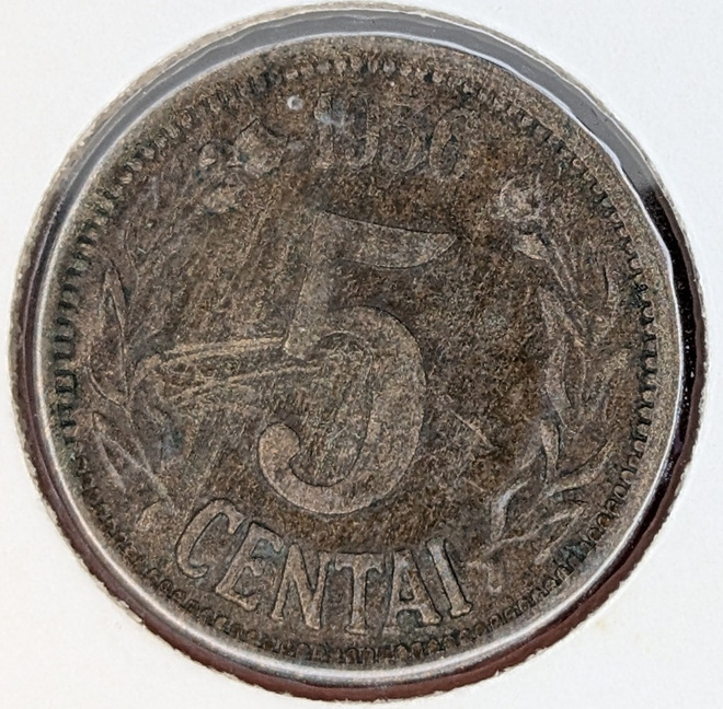 Liettua 5 Centai 1936