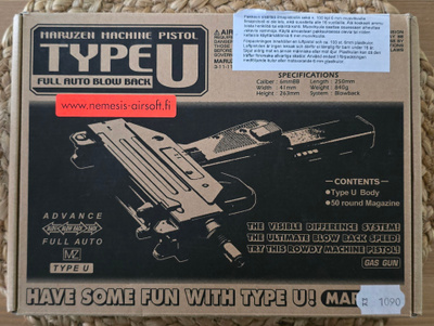 Maruzen Type U / Micro UZI -kaasuairsoft