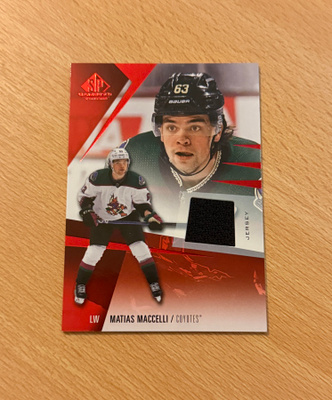 2023-24 SP Game Used Matias Maccelli Base Jersey
