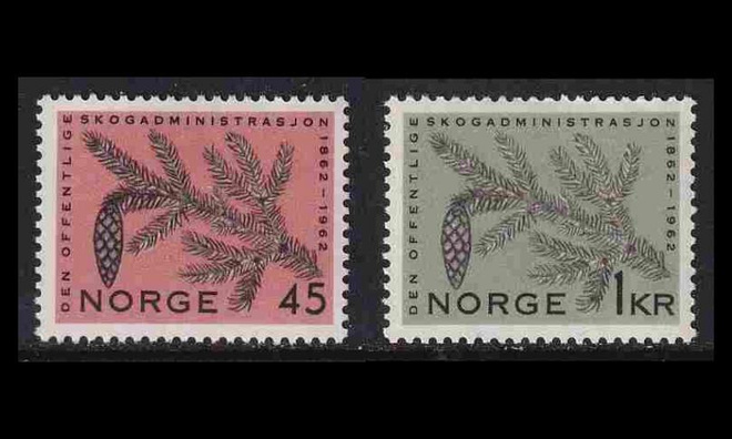 Norja 469-70 ** Metsähallinto 100v (1962)
