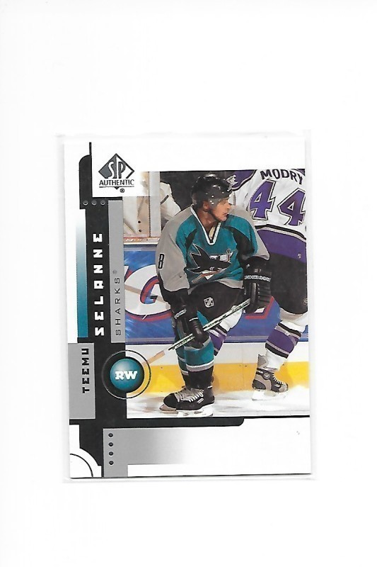 2001-02 SP Authentic #71 Teemu Selänne San Jose Sharks
