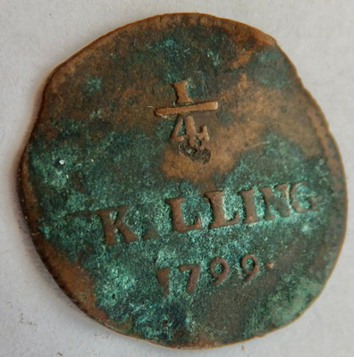 Ruotsi 1/4 skilling 1799
