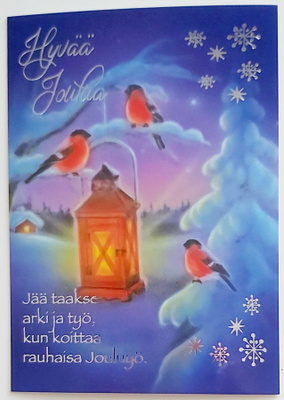 "Jää taakse arki ja työ..."-UUSI JOULUKORTTI