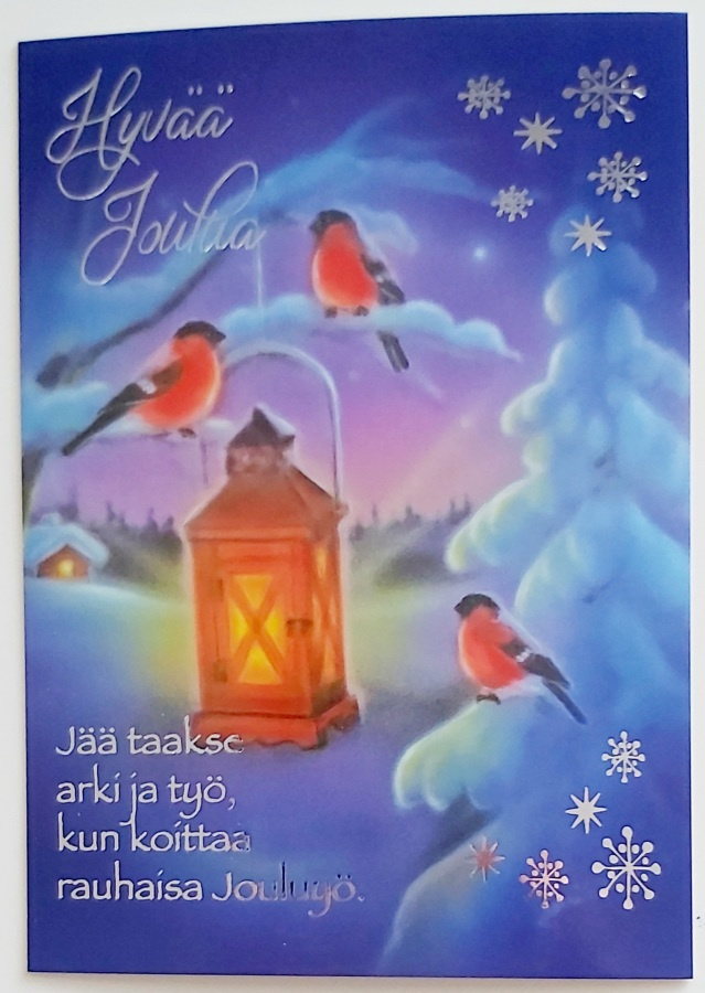 "Jää taakse arki ja työ..."-UUSI JOULUKORTTI