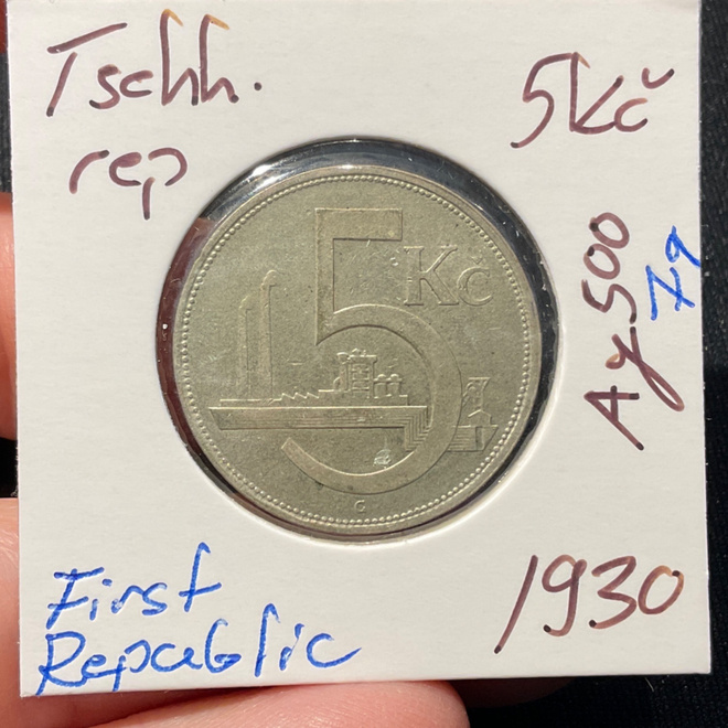 Tsech.rep standard coin Ag.500, 7g