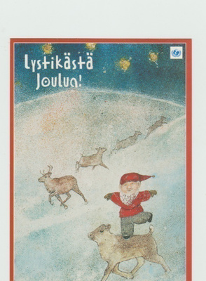 Eeva Hakkarainen / Unicef : Tonttu porojen kera (R)
