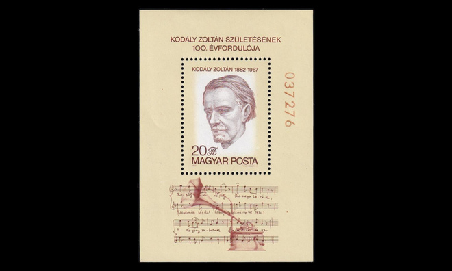 Unkari 3593BL160 ** Säveltäjä Zoltán Kodály (1982)
