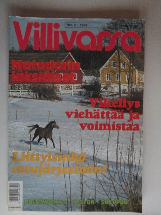 VILLIVARSA 2 / 1992 SARJAKUVALEHTI 33 VUOTTA