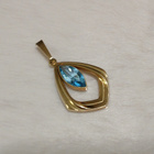 Vintage gold dubble riipus sinisellä kivillä - pikkukuva 5