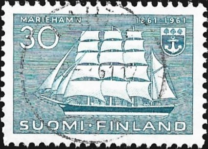 1961 Maarianhamina 100 vuotta leimattu LaPe 531