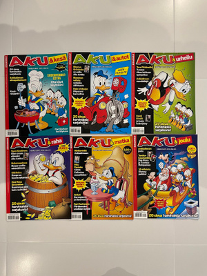 Aku Ankka keräilylehti x 6