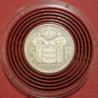 Monaco, 5 Francs 1966 hopea raha. - pikkukuva 2
