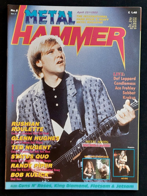 Metal Hammer 1988 : Rush , AC/DC , Megadeth , Warlock