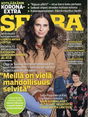 Seura n:o 13 2020 Olga & Tuukka. Selma. Sini. Pakolaisperhe.