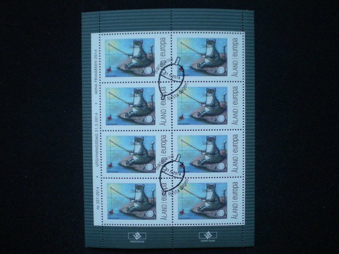 FDC-leimattu postimerkkiarkki Minun postimerkkini - LaPe 9