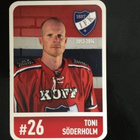 TONI SÖDERHOLM - HIFK.  KERÄILYKORTTI. AITO NIMIKIRJOITUS. - pikkukuva 1