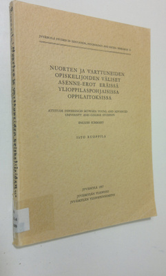 Isto Ruoppila : Nuorten ja varttuneiden opiskelijoiden vä...