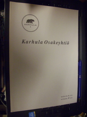 Karhula Osakeyhtiö kuvasto A-P 1932-1934 näköispainos
