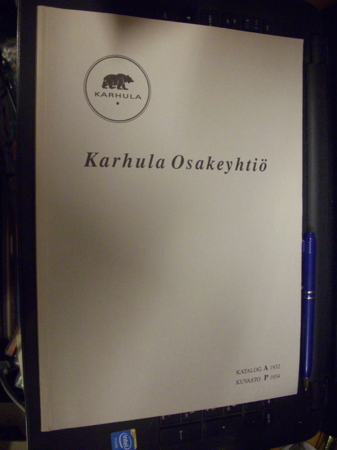 Karhula Osakeyhtiö kuvasto A-P 1932-1934 näköispainos