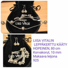 LIISA VITALI, 3 paria hopeisia korvakoruja, koukkumallisia - pikkukuva 3