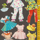 Paperinukke tyttö 1950-60-luku - pikkukuva 2